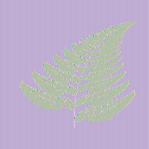 Barnsley Fern encrypted with Rijndael ECB